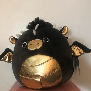 Squishmallow Luxmen black dragon